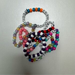 Assortment of colorful festival beads